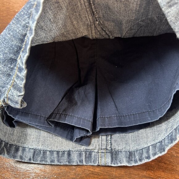 Circo Girls Size 4 T Denim jean skirt with built-in shorts Pull On Faux Front - Picture 5 of 9